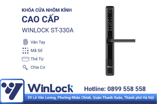 Khóa điện tử cửa nhôm Winlock TT-330A